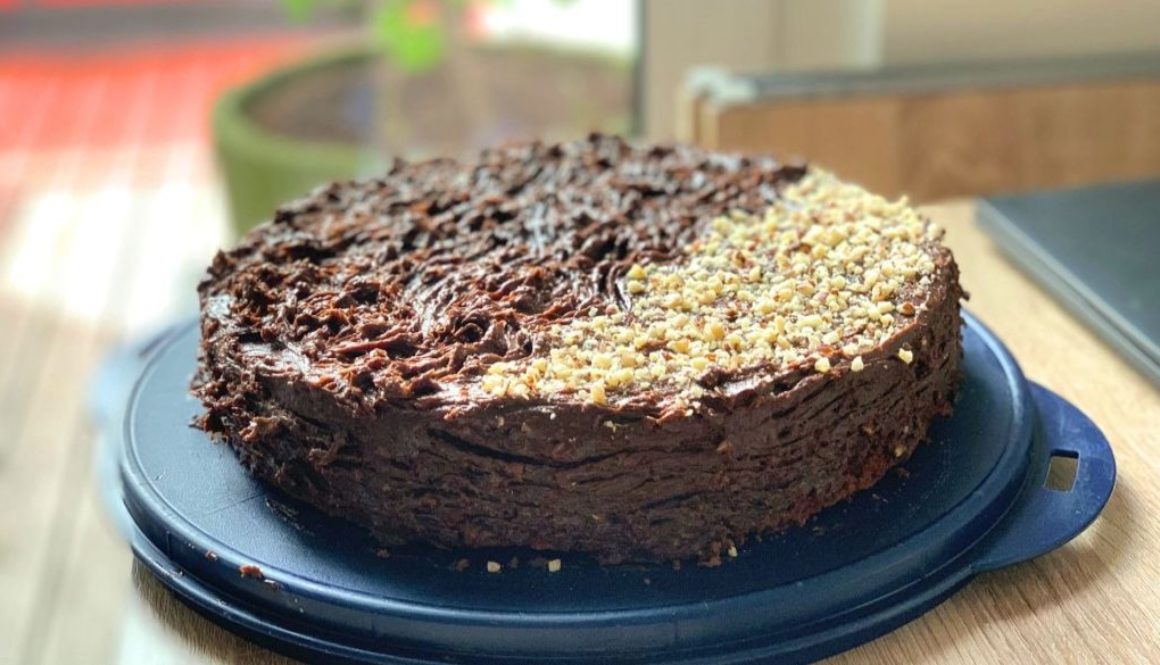 Chocolate-hazelnut cake