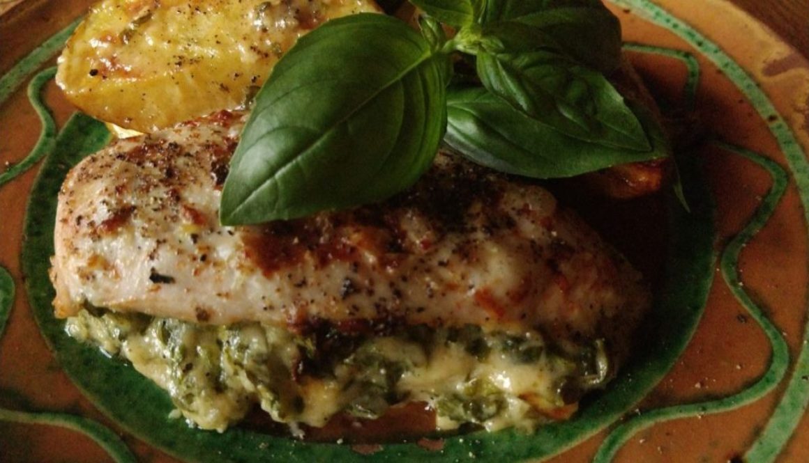 Tuscany-style stuffed chicken fillet