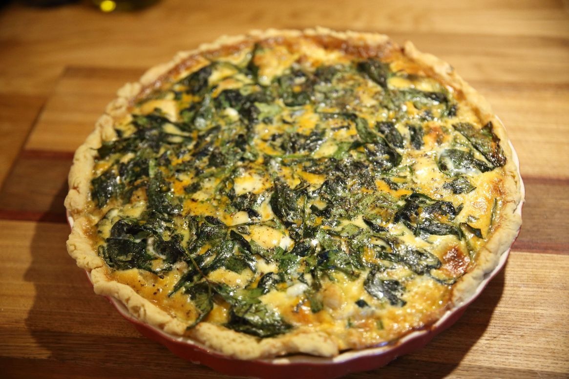 Spicy crispy chicken-spinach quiche – Toidublogi