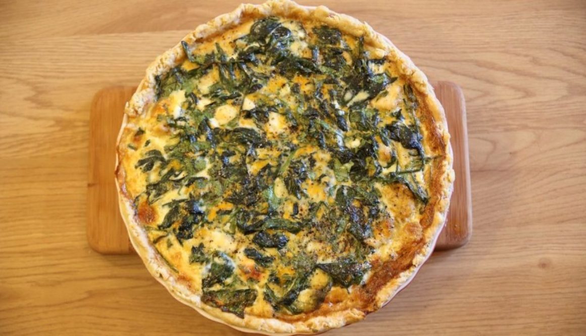 Vürtsika krõbekana-spinati quiche