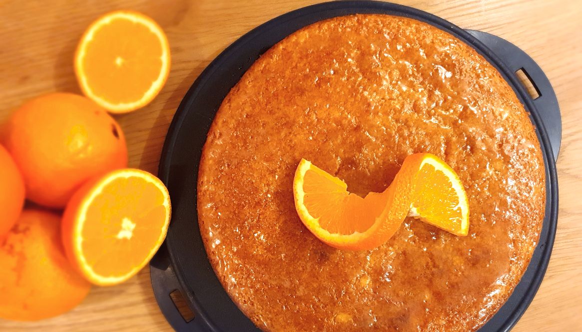 Sicilian whole orange cake