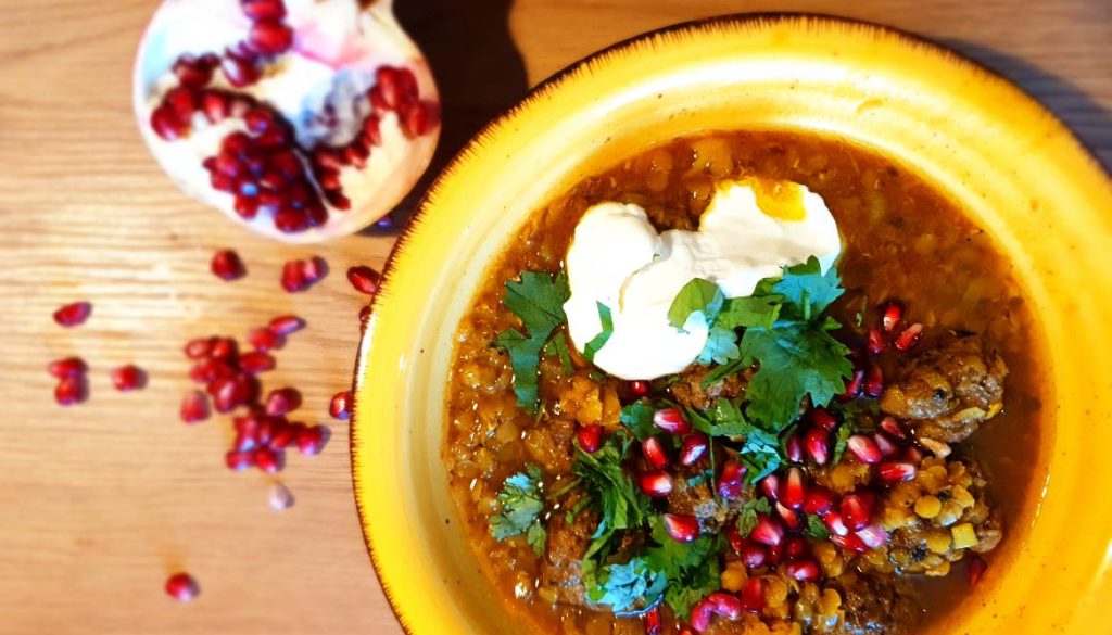 Pomegranate soup