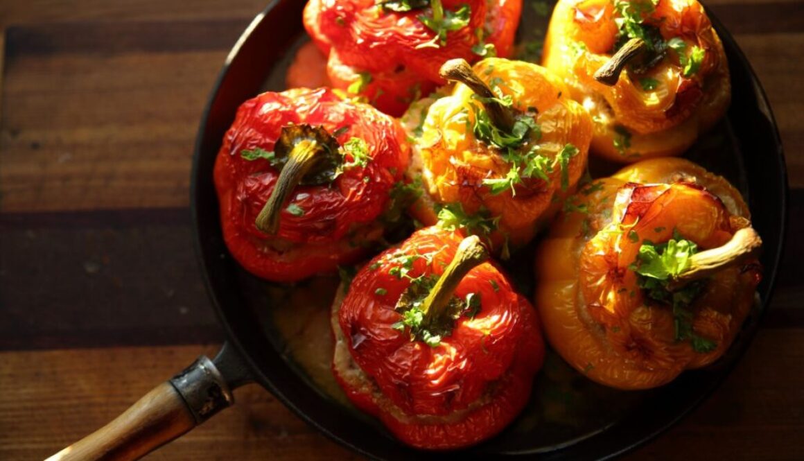 Ground Meat-Stuffed Bell Peppers