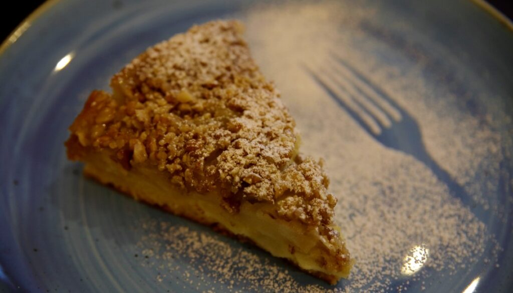 Caramel Apple Walnut Cake