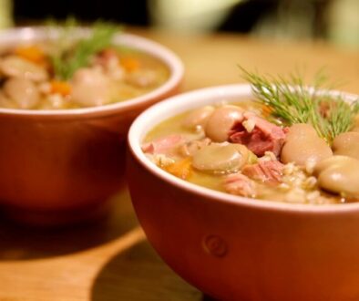 Broad bean soup