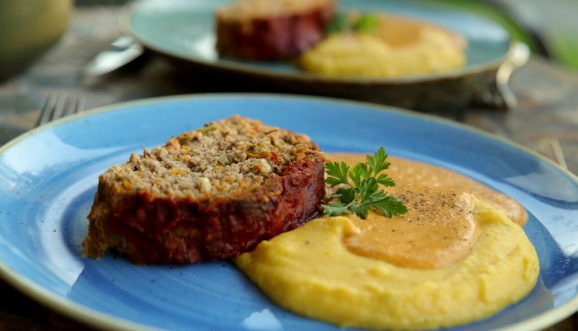 Honey-tomato-glazed meatloaf