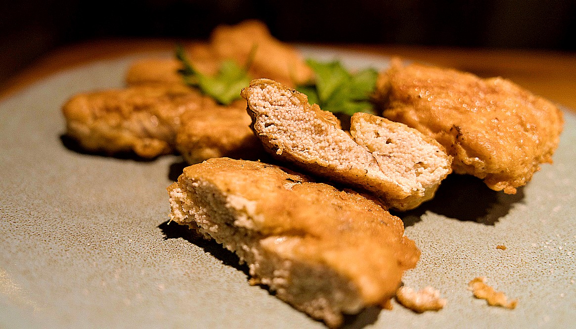 Breaded perch roe