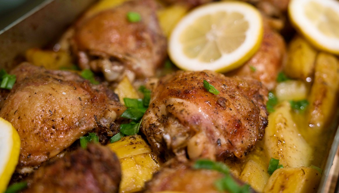 Greek Lemon Chicken with Potatoes