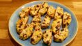 Cantucci cookies with hazelnuts and cranberries