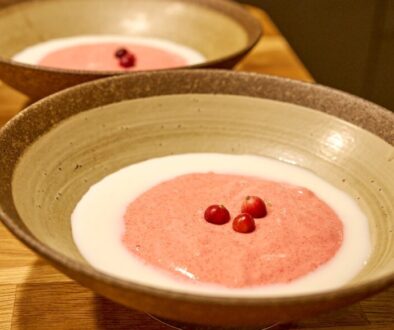 Cranberry Semolina Mousse